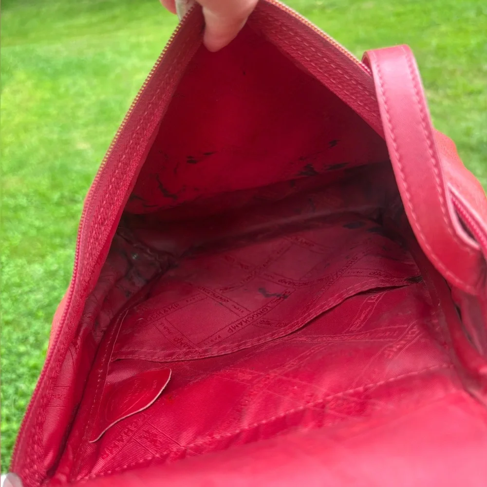 Longchamp Leather Red Mini-Backpack - Picture 7 of 16